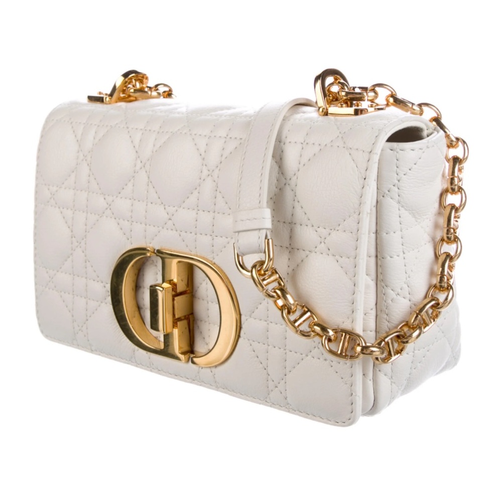Christian Dior Small White Caro Bag - COMES WITH DUST BAG and Authencity…